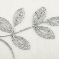 Regal Home Meadow Rod Pocket Embroidered Sheer Single Curtain Panel