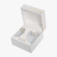 Sparkle Allure Threader Womens Crystal 2 Pair Earring Set