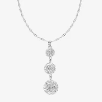 Monet Jewelry Womens Brown Glass Round 17 Inch Pendant Necklace