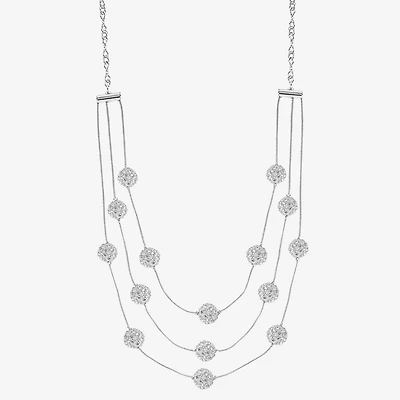 Monet Jewelry Layered Womens Glass 18 Inch Strand Necklace