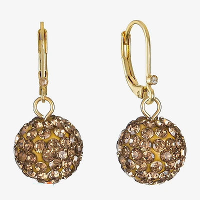 Monet Jewelry Womens Glass Round Drop Earrings