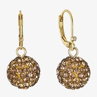 Monet Jewelry Womens Glass Round Drop Earrings