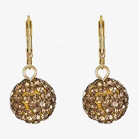Monet Jewelry Womens Glass Round Drop Earrings