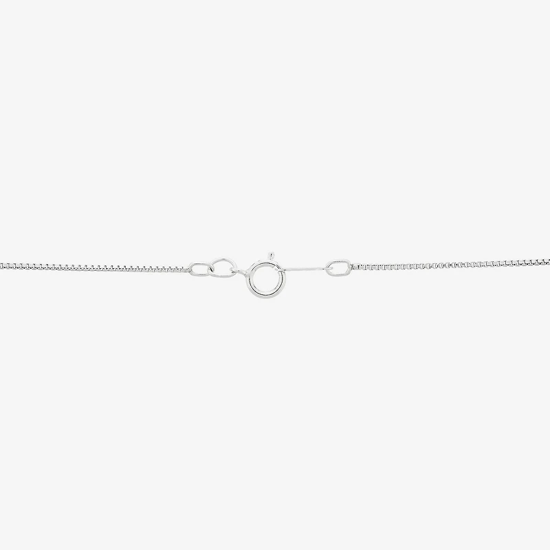 Womens Sterling Silver 18 Inch Locket Necklace