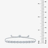 (I1-I2/ G-H) Womens 1/10 CT. T.W. Lab Grown White Diamond Sterling Silver Bolo Bracelet