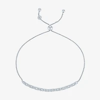 (I1-I2/ G-H) Womens 1/10 CT. T.W. Lab Grown White Diamond Sterling Silver Bolo Bracelet