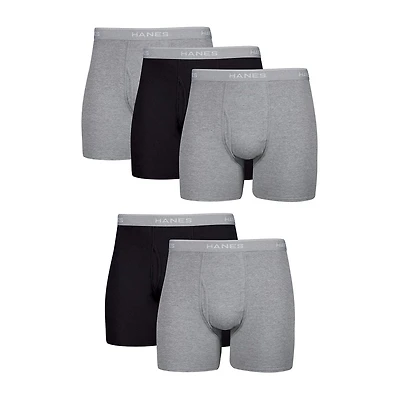 Hanes Fresh Iq Bonus Pack Mens 5 Boxer Briefs J349b5