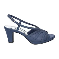 Easy Street Womens Starlight Heeled Sandals Narrow Width
