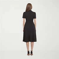 Ivy & Blue Short Sleeve Fit + Flare Dress