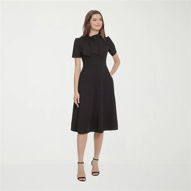 Ivy & Blue Short Sleeve Fit + Flare Dress