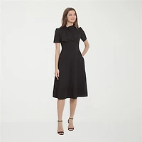 Ivy & Blue Short Sleeve Fit + Flare Dress