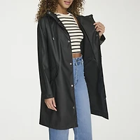 Levi's® Womens Hooded Water Resistant Midweight Raincoat