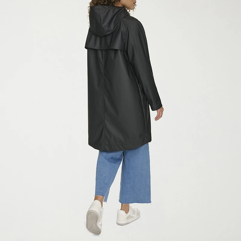 Levi's® Womens Hooded Water Resistant Midweight Raincoat