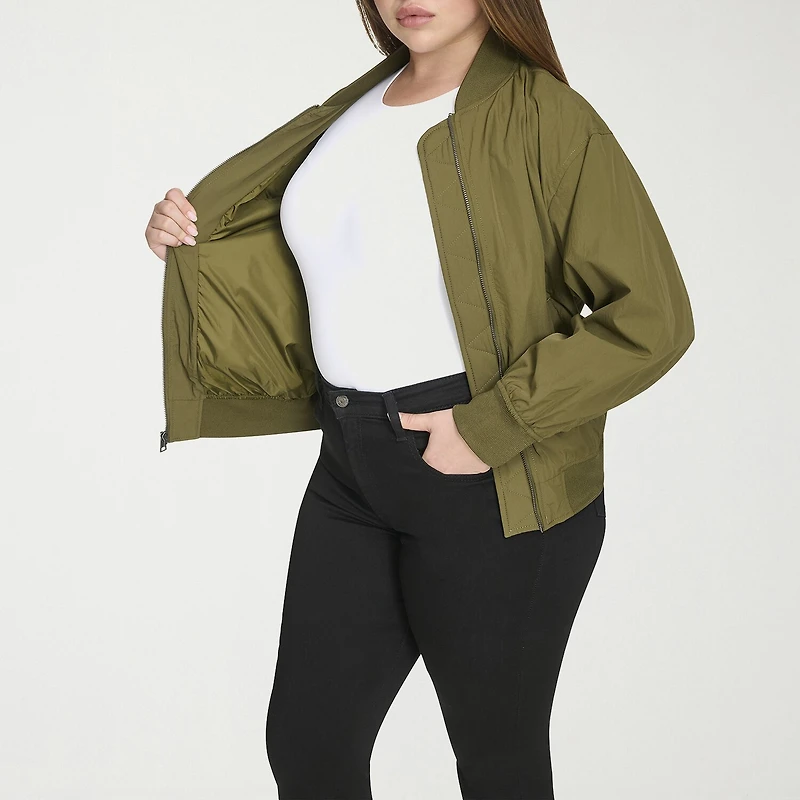Levi's® Womens Plus Water Resistant Midweight Bomber Jacket