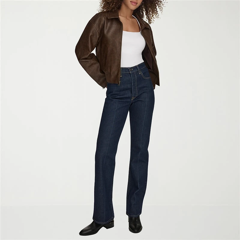 Levi's® Womens Faux Leather Midweight Bomber Jacket