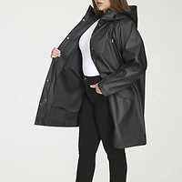 Levi's® Womens Hooded Water Resistant Midweight Plus Raincoat