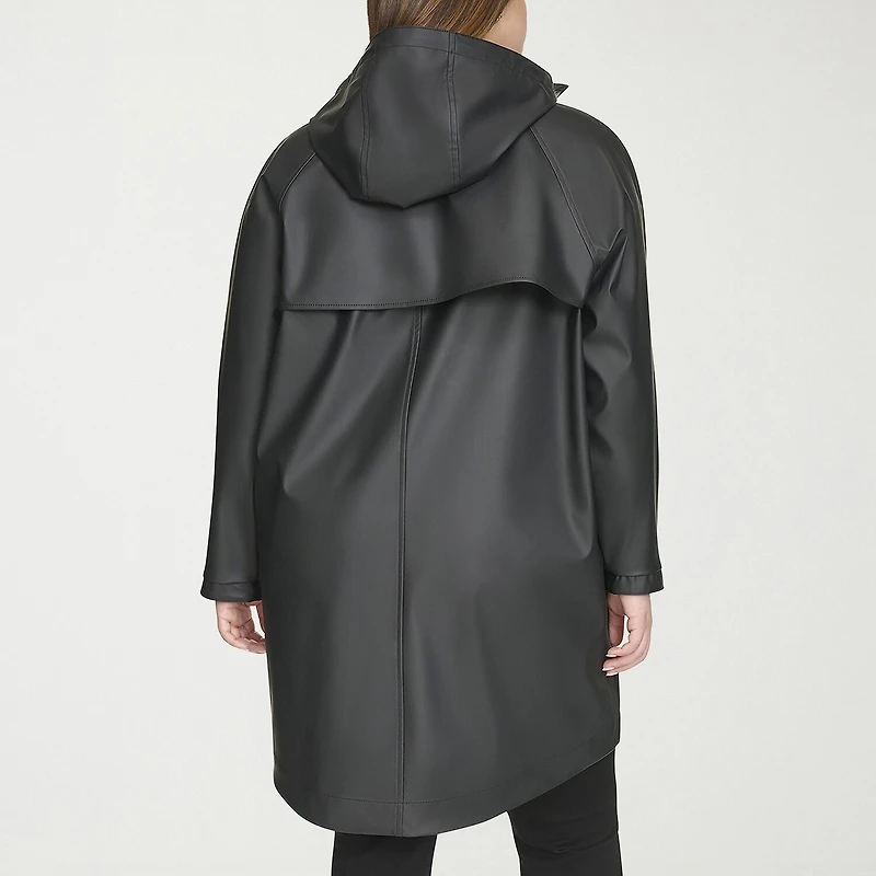 Levi's® Womens Hooded Water Resistant Midweight Plus Raincoat