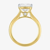 (G / Si1-Si2) Womens 3 CT. T.W. Lab Grown White Diamond Sterling Silver Engagement Ring