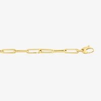 Unisex Adult 14K Gold 18 Inch Paperclip Chain Necklace