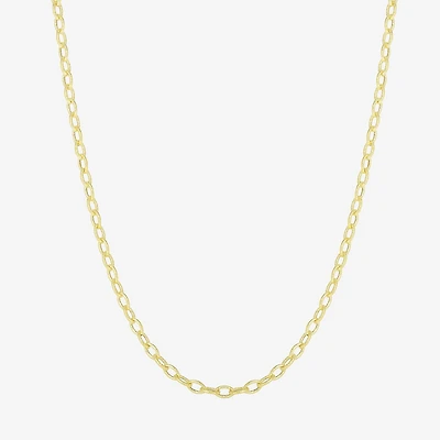 Unisex Adult 14K Gold 18 Inch Link Chain Necklace