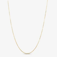 Womens 14K Gold 18 Inch Cable Chain Necklace