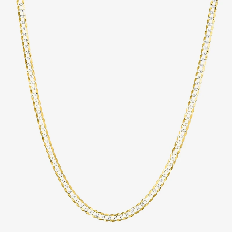 Unisex Adult 14K Gold Inch Curb Chain Necklace