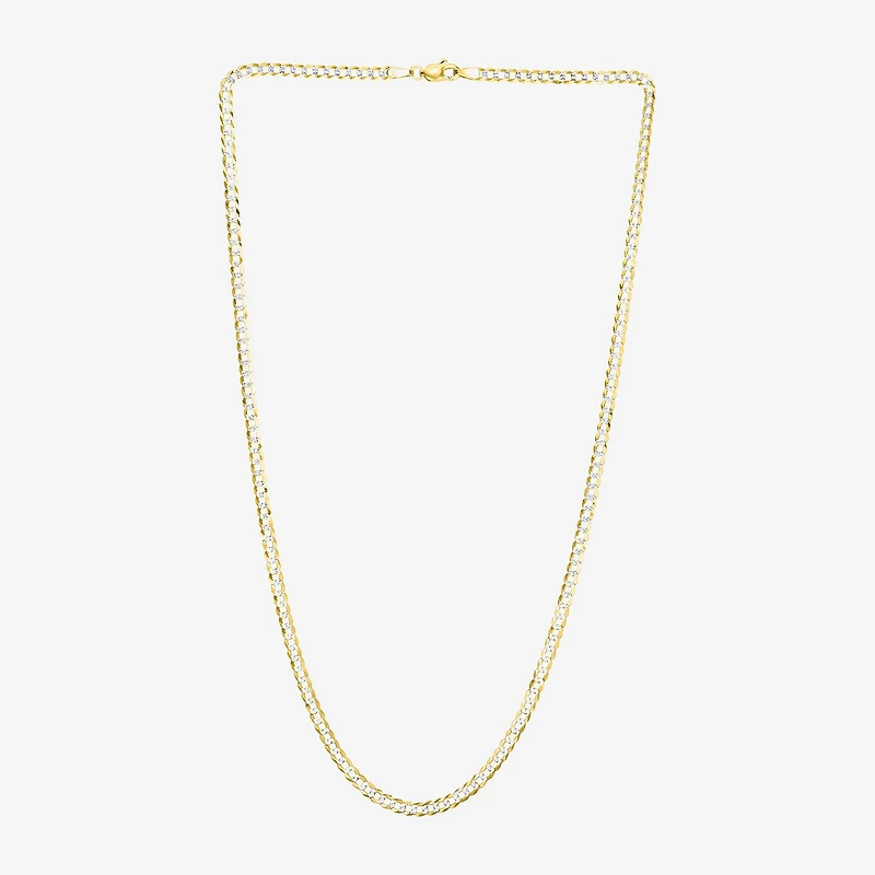 Mens 14K Gold 22 Inch Curb Chain Necklace