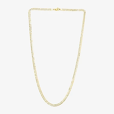 Mens 14K Gold 22 Inch Curb Chain Necklace