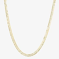 Mens 14K Gold 22 Inch Curb Chain Necklace