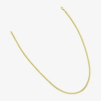 Unisex Adult 14K Gold 7 Inch Semisolid Snake Chain Bracelet