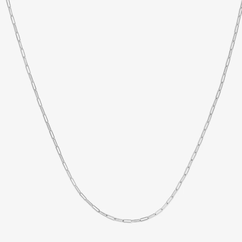 Unisex Adult 14K Gold Inch Paperclip Chain Necklace