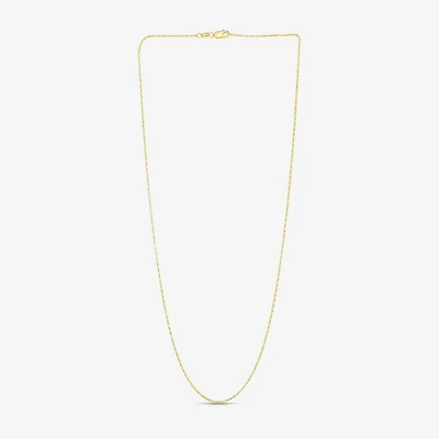 Womens 14K Gold 18 Inch Rolo Chain Necklace