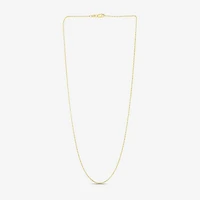 Womens 14K Gold 18 Inch Rolo Chain Necklace