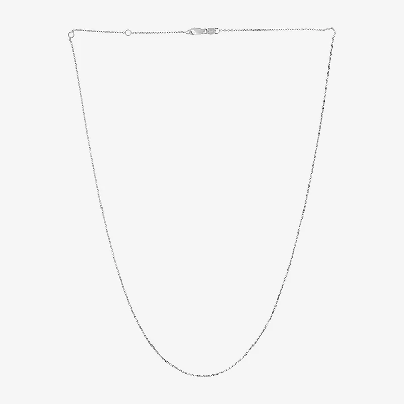 Womens 14K Gold 18 Inch Cable Chain Necklace