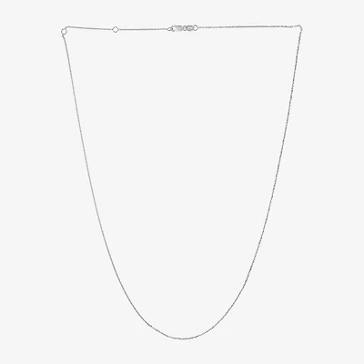 Womens 14K Gold 18 Inch Cable Chain Necklace