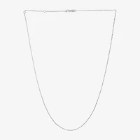 Womens 14K Gold 18 Inch Cable Chain Necklace