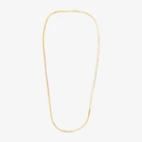 Unisex Adult 14K Gold 18 Inch Herringbone Chain Necklace