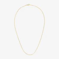 Unisex Adult 14K Gold 20 Inch Paperclip Chain Necklace