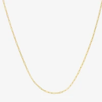 Unisex Adult 14K Gold 20 Inch Paperclip Chain Necklace