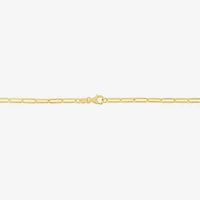 Unisex Adult 14K Gold 20 Inch Paperclip Chain Necklace