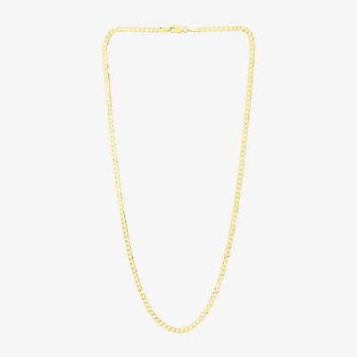 Unisex Adult 14K Gold 18 Inch Curb Chain Necklace