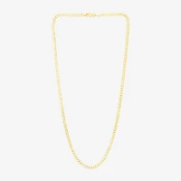 Unisex Adult 14K Gold 18 Inch Curb Chain Necklace