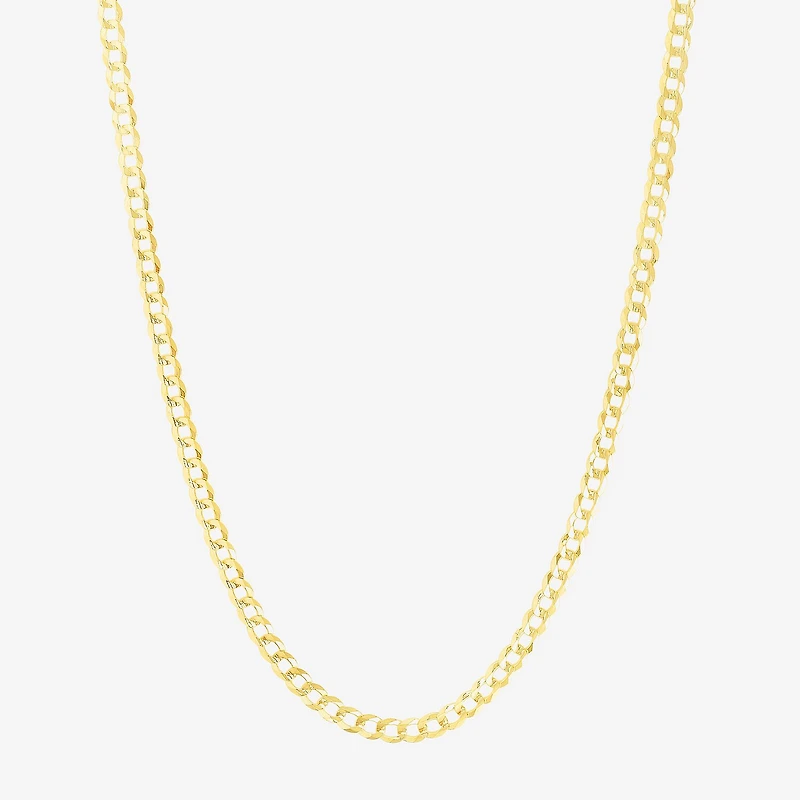 Mens 14K Gold 20 Inch Curb Chain Necklace