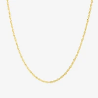 Unisex Adult 14K Gold 18 Inch Rope Chain Necklace