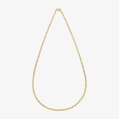 Womens 14K Gold 18 Inch Valentino Chain Necklace