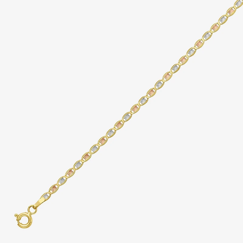 Womens 14K Gold 18 Inch Valentino Chain Necklace