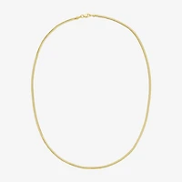 Unisex Adult 14K Gold 18 Inch Snake Chain Necklace