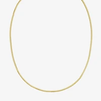 Unisex Adult 14K Gold 18 Inch Snake Chain Necklace
