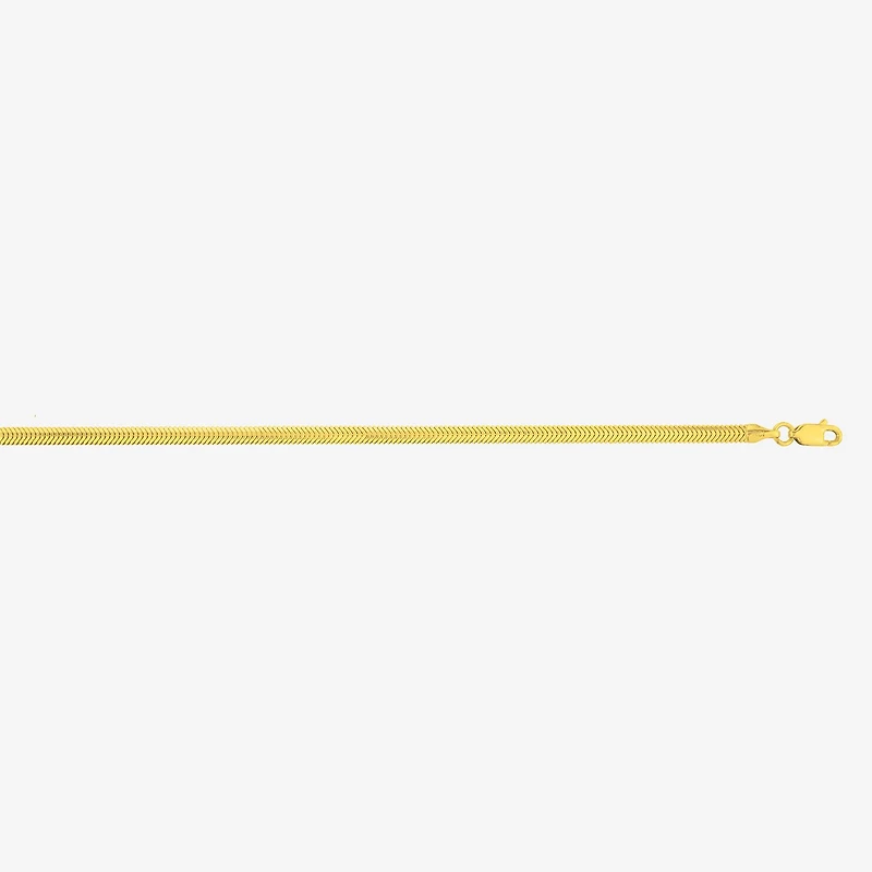 Unisex Adult 14K Gold 20 Inch Snake Chain Necklace