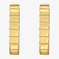 Gold Addiction Womens 14K Gold 13.8mm Oval Hoop Earrings